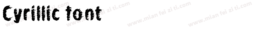 Cyrillic font字体转换